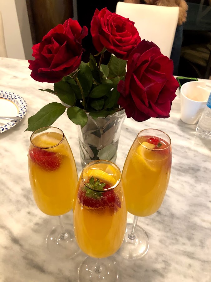 Breakfast Fruit Bellinis