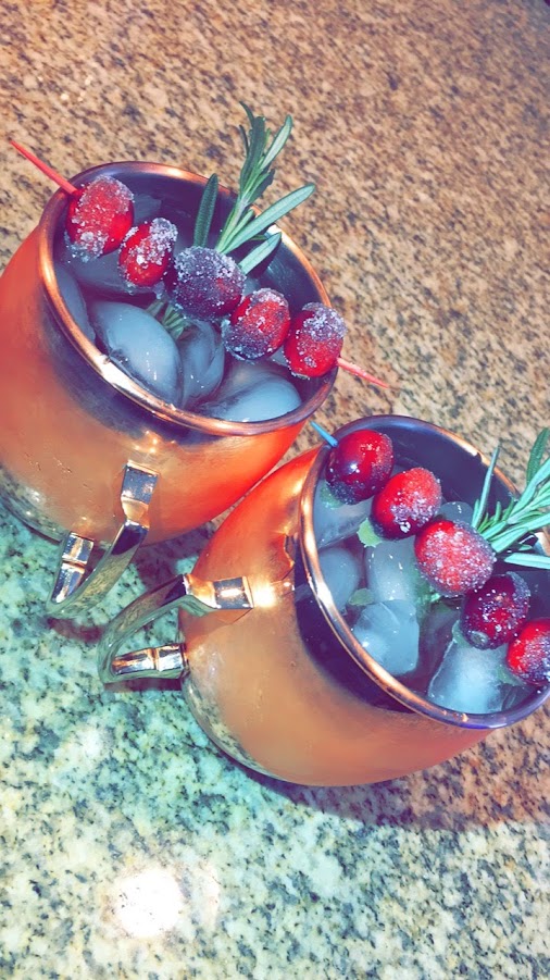 Cranberry Moscow Mule, second pour