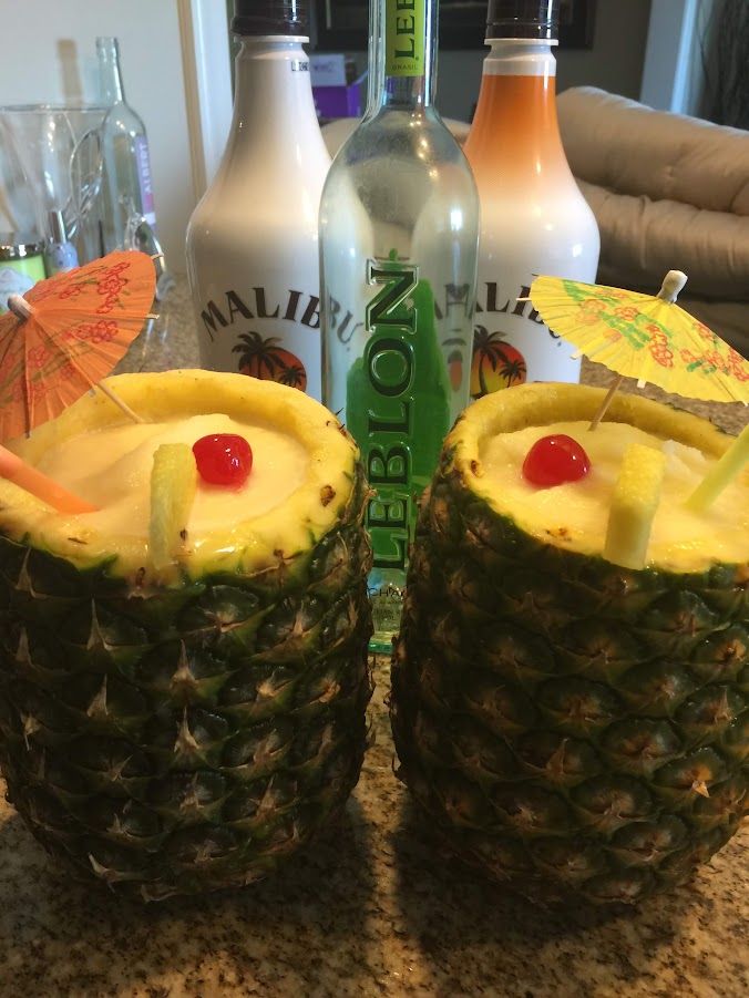 Pina Coladas, pineapple and Malibu variations