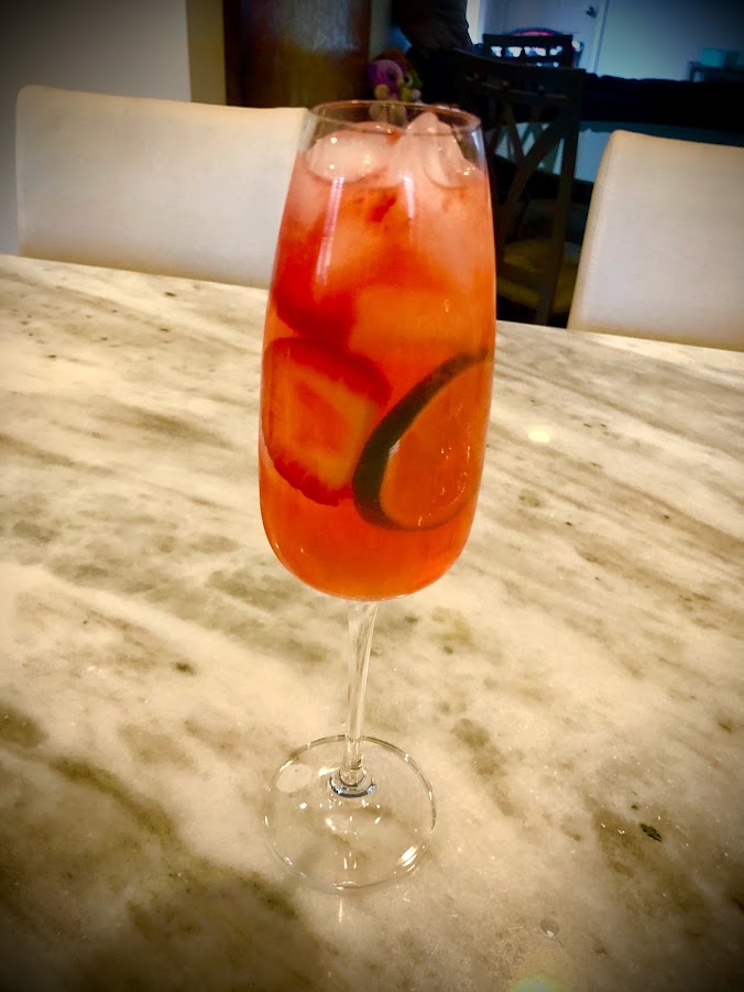Strawberry Lime Spritz